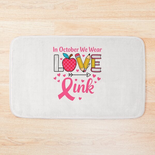 Item preview, LOVE Teacher Breast Cancer Awareness In October We Wear Pink designed and sold by TalalosART.