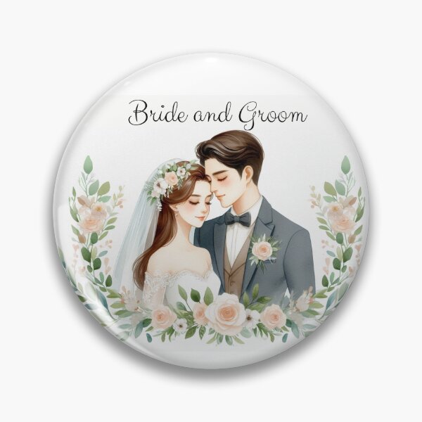 Item preview, Bride and Groom- Romantic Wedding designed and sold by Emilyprintart.