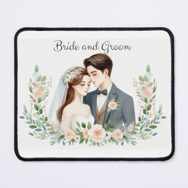 Item preview, Bride and Groom- Romantic Wedding designed and sold by Emilyprintart.