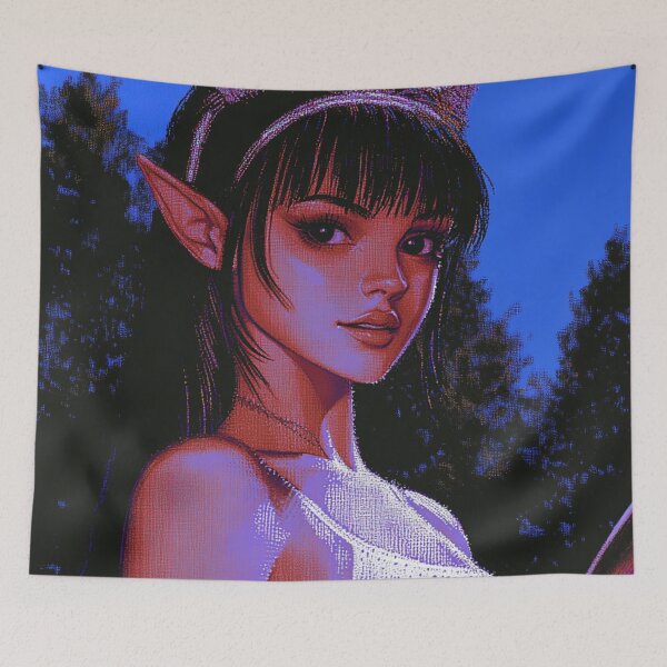 Item preview, Lofi Anime Demon Girl designed and sold by V-Fantasy.