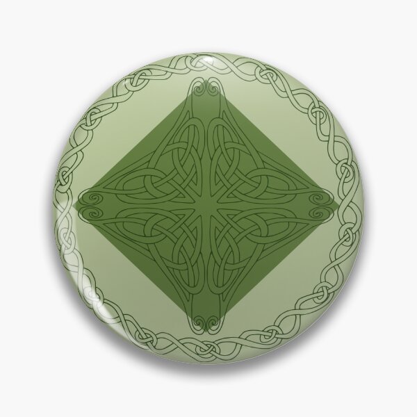 Item preview, Celtic Knotwork Circles in Green designed and sold by lottibrown.