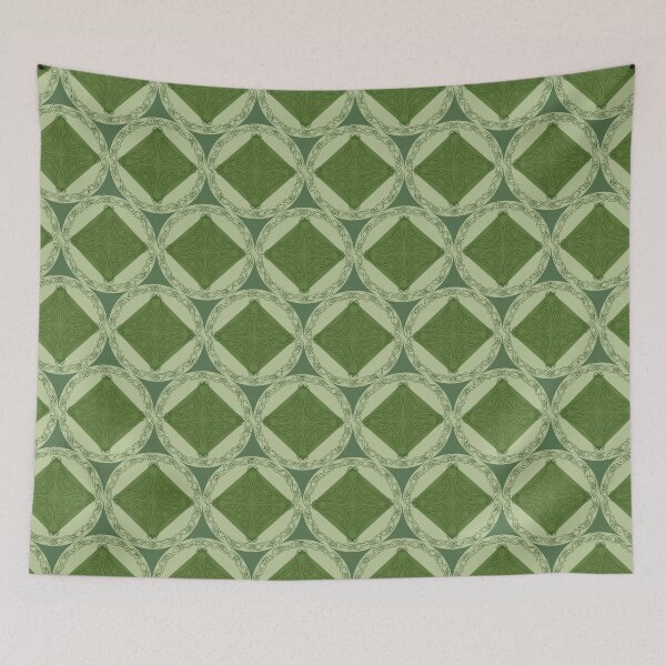 Item preview, Celtic Knotwork Circles in Green designed and sold by lottibrown.