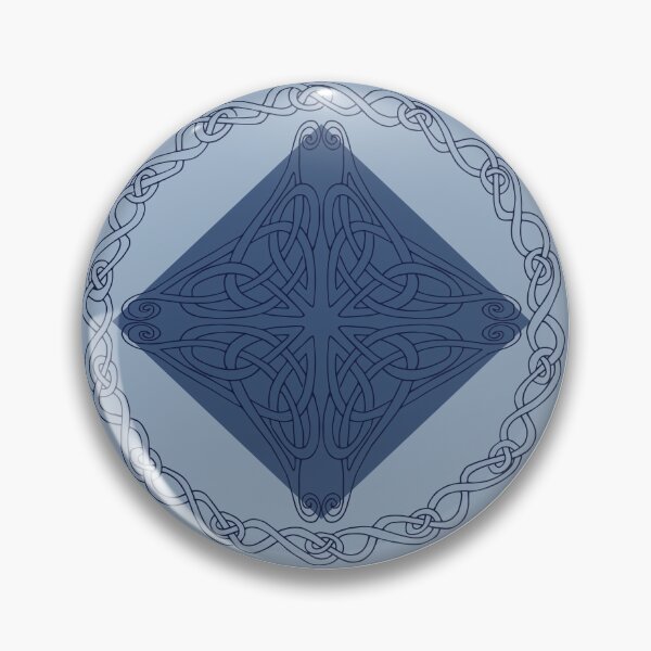 Item preview, Celtic Knotwork Circles in Blue designed and sold by lottibrown.