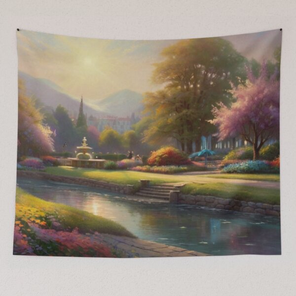 Item preview, Public Park in Springtime Serenity designed and sold by BlareBlare.