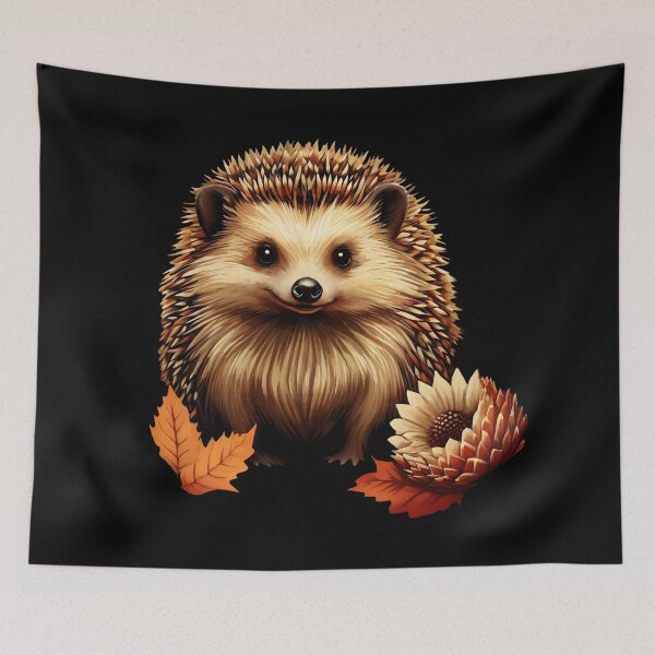 Item preview, Warm-Colored Hedgehog Portrait | Autumn Colors designed and sold by UnhingedBird.