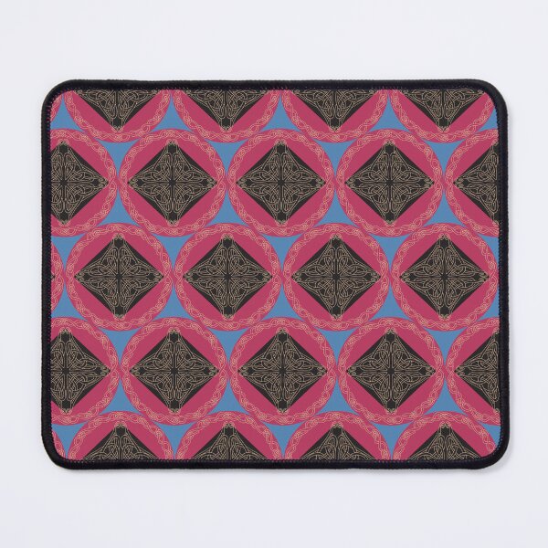 Item preview, Celtic Knotwork Circles in Bright Pink and Blue designed and sold by lottibrown.