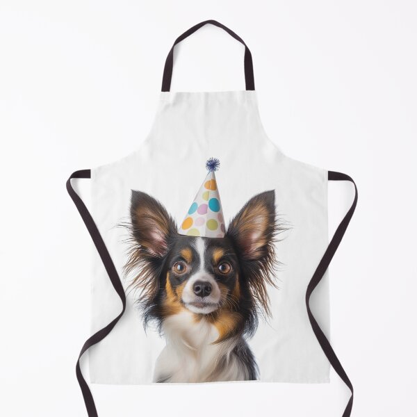 Item preview, Cute Papillon dog with Party Hat Birthday Celebration designed and sold by LazyOwlStore.
