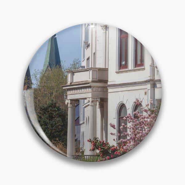 Item preview, Old Bremen houses in Fedelhören Street with cathedral towers in spring designed and sold by Torsten  Krüger.