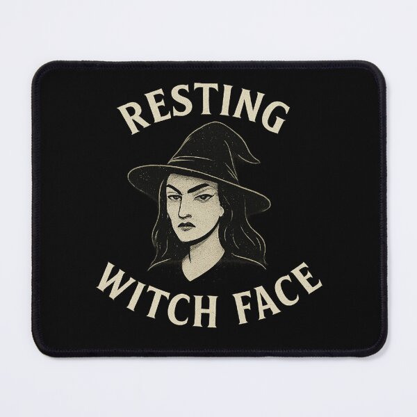 Item preview, RESTING WITCH FACE, funny Tee designed and sold by CreepyCo.