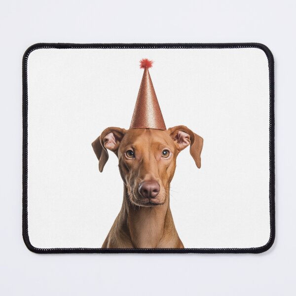 Item preview, Cute Pharaoh Hound dog with Party Hat Birthday Celebration designed and sold by LazyOwlStore.