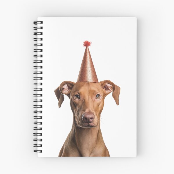 Item preview, Cute Pharaoh Hound dog with Party Hat Birthday Celebration designed and sold by LazyOwlStore.