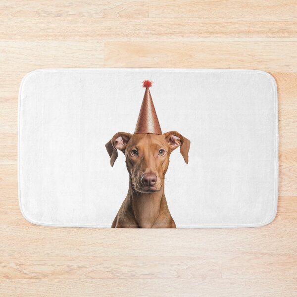 Item preview, Cute Pharaoh Hound dog with Party Hat Birthday Celebration designed and sold by LazyOwlStore.