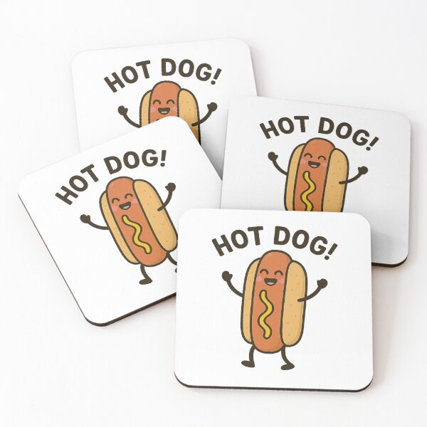 Item preview, HOT DOG! – Cute Cartoon Sausage designed and sold by SpectrumCreations.