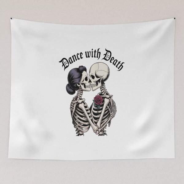 Item preview, Dance with Death – Skeleton Lovers Embrace designed and sold by stylishsketcher.