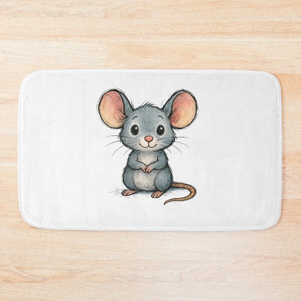 Item preview, Adorable Cartoon Mouse – Cute Whiskered Friend Illustration designed and sold by 良心創作.