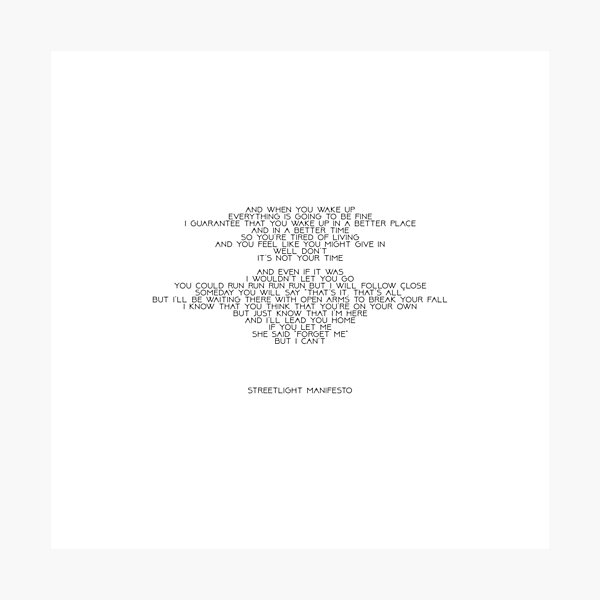 A Better Place A Better Time Lyrics "A Better Place, A Better Time Lyrics" Photographic Print by