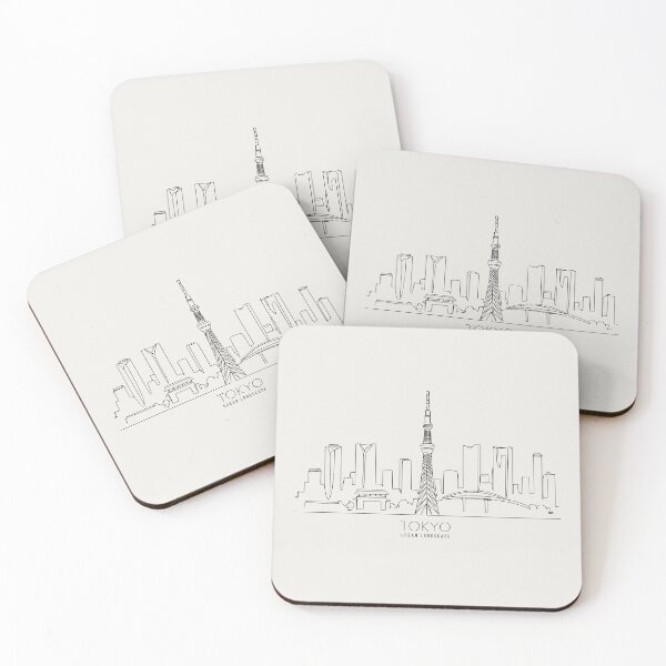 Item preview, Urban Landscape TOKYO -  Simple line Art designed and sold by store-wasabi.