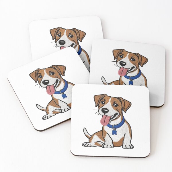 Artikelvorschau, Happy Jack Russell digitales Stickbild für Hundeliebhaber entworfen und verkauft von StormArte.