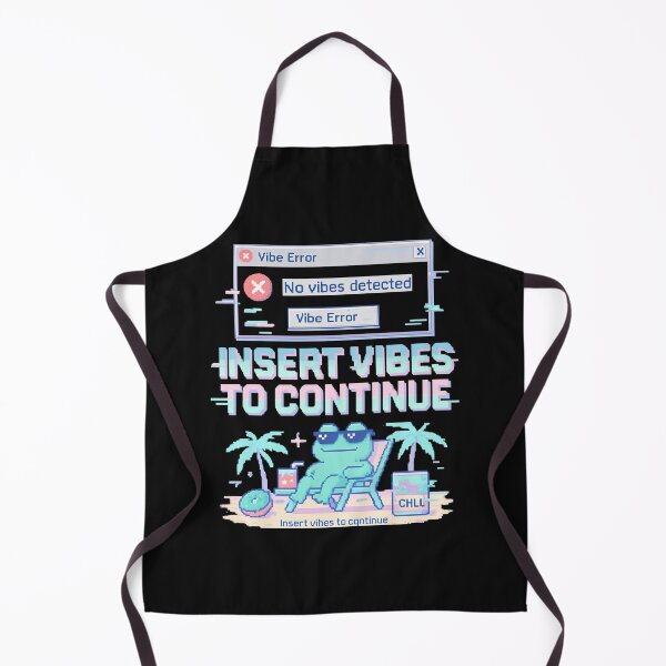 Item preview, Insert Vibes to Continue – Retro Mood Shirt with Vaporwave Glitch designed and sold by Laugh & Rewind .