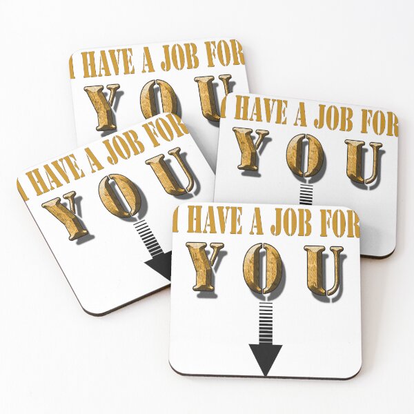 Item preview, I Have a Job For You, Down Stairs, in Yellow ha ha ha designed and sold by Huskyyy Designs.