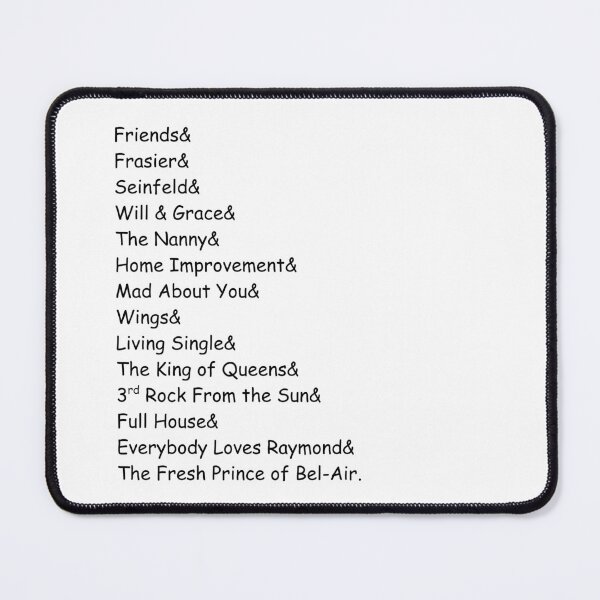 Item preview, 90's Sitcoms designed and sold by GiantSquid1.