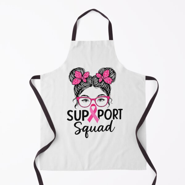 Item preview, Pink Ribbon Support Squad Messy Bun Breast Cancer Awareness designed and sold by cawtoon.