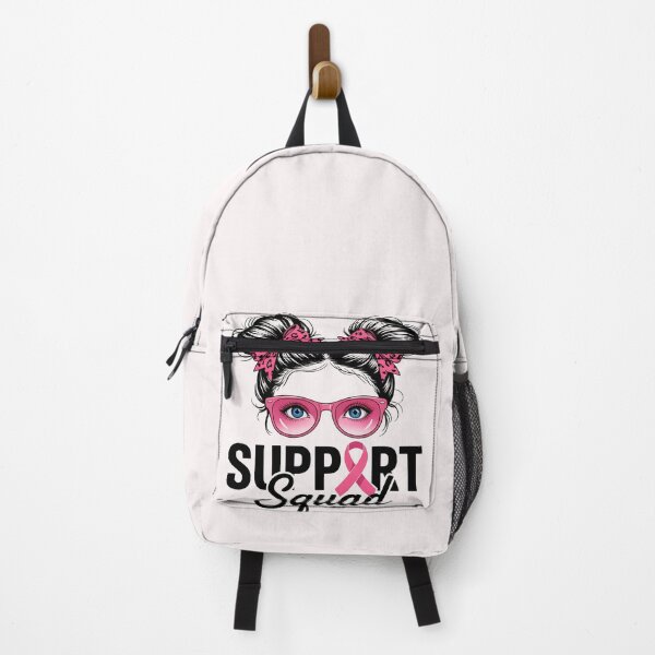 Item preview, Pink Ribbon Support Squad Messy Bun Breast Cancer Awareness designed and sold by cawtoon.