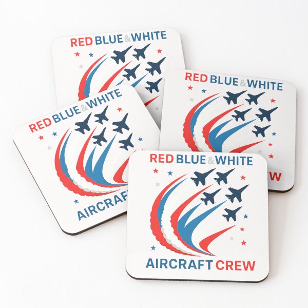 Item preview, Red Blue & White Aircraft Crew 4th July designed and sold by cawtoon.