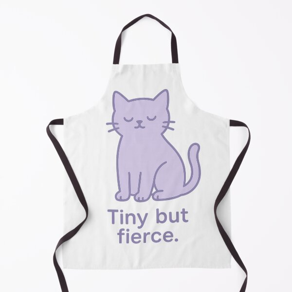 Item preview, Tiny But Fierce Purple Cat - Cute and Bold Design designed and sold by Sara Raad.