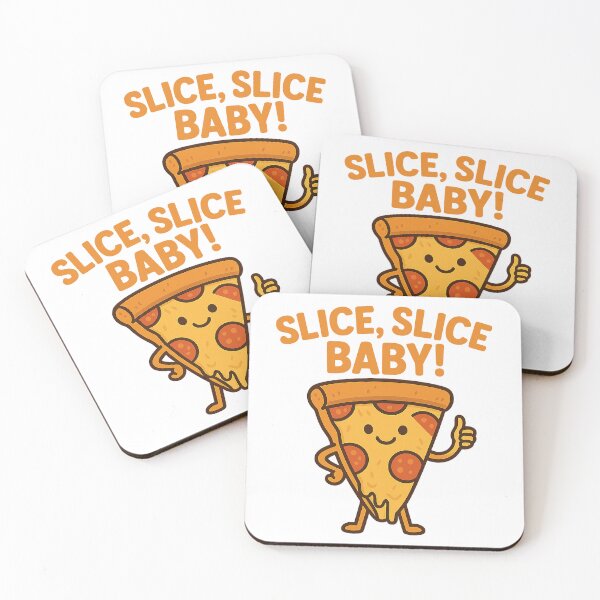 Item preview, Slice, Slice Baby! – Funny Pizza Cartoon designed and sold by SpectrumCreations.