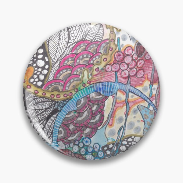 Item preview, Big messy space garden - hand drawn  designed and sold by ColorWander.