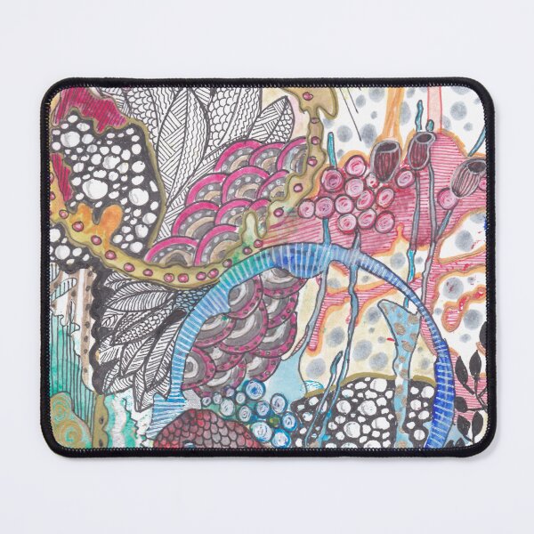 Item preview, Big messy space garden - hand drawn designed and sold by ColorWander.
