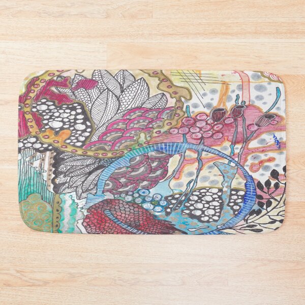 Item preview, Big messy space garden - hand drawn  designed and sold by ColorWander.