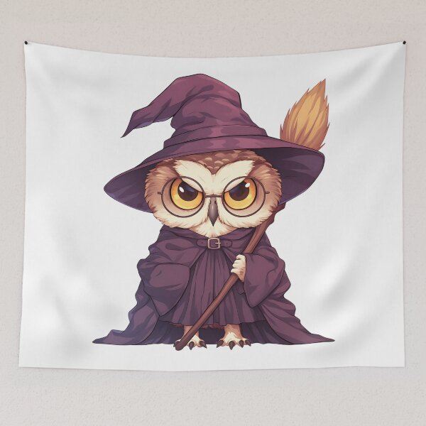 Item preview, Nocturnal Witchy Owl designed and sold by bapupa.