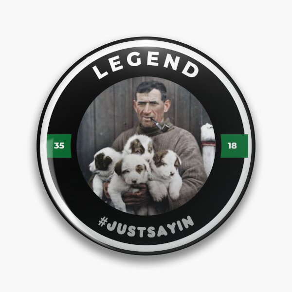 Item preview, Tom Crean with puppies - (White border for dark backgrounds) designed and sold by CreanishThings.