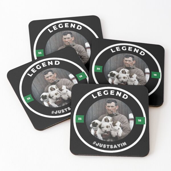 Item preview, Tom Crean with puppies - (White border for dark backgrounds) designed and sold by CreanishThings.