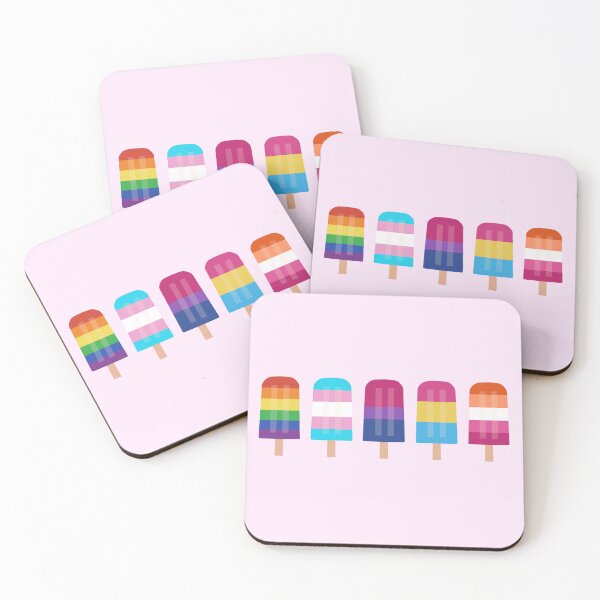 Item preview, LGBTQ Rainbow Popsicles  designed and sold by nukartDesigns.