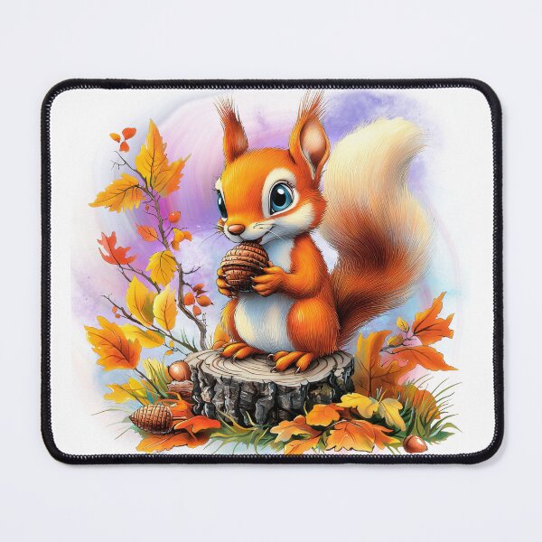 Item preview, Autumn Squirrel with Nut designed and sold by ChenEngEng.