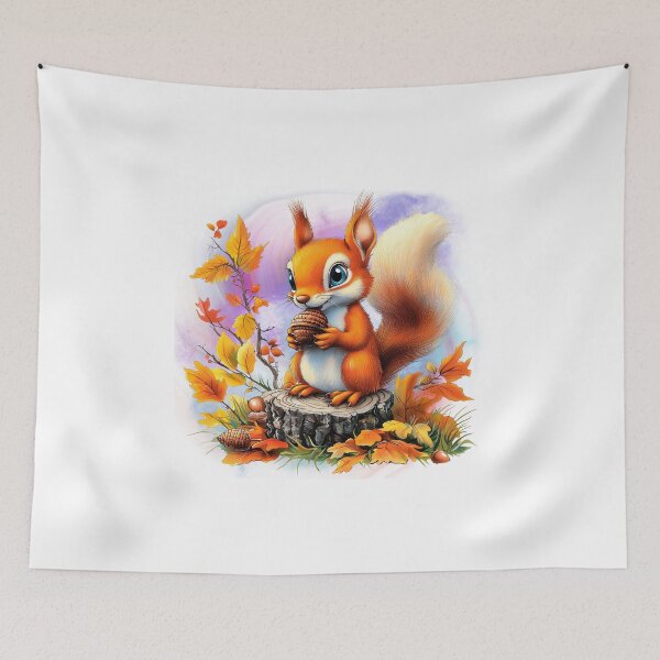 Item preview, Autumn Squirrel with Nut designed and sold by ChenEngEng.