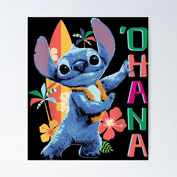 Aperçu de l'œuvre Film d'action en direct Lilo & Stitch « Ohana Hula Beach » créée et vendue par FlamaFire.