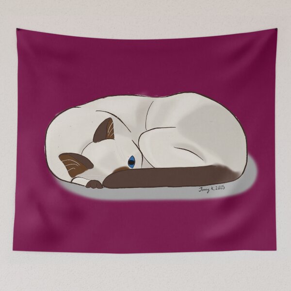 Item preview, Pippin the Peepin’ Siamese designed and sold by Nimmy Rinon.