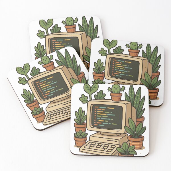 Item preview, Plants and computer - for plants and coding lovers designed and sold by Graphicarium Shop.