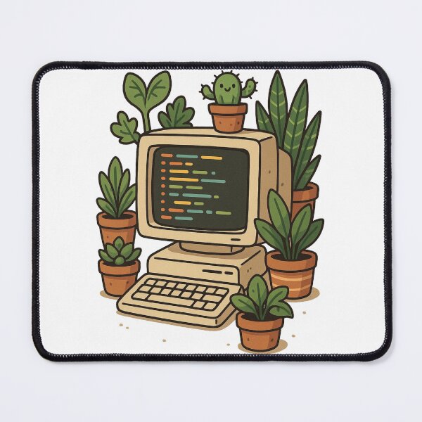 Item preview, Plants and computer - for plants and coding lovers designed and sold by Graphicarium Shop.