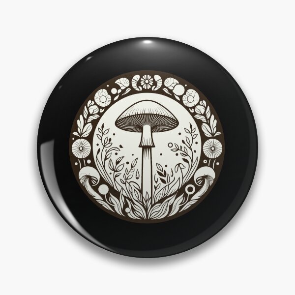 Item preview, Gothic Mushroom Mandala Art designed and sold by BRU Design.