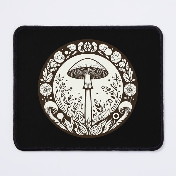 Item preview, Gothic Mushroom Mandala Art designed and sold by BRU Design.
