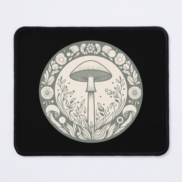 Item preview, Forest Mushroom Circle Art designed and sold by BRU Design.