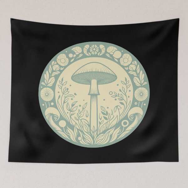 Item preview, Botanical Mushroom Illustration Print designed and sold by BRU Design.