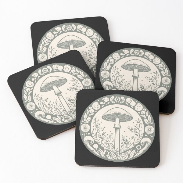 Item preview, Forest Mushroom Circle Art designed and sold by BRU Design.