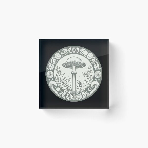 Item preview,  Sage Green Cottagecore Mushroom designed and sold by BRU Design.