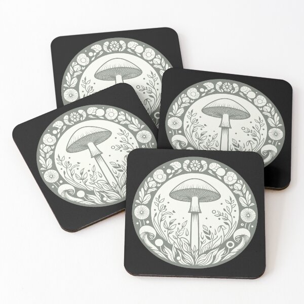 Item preview,  Sage Green Cottagecore Mushroom designed and sold by BRU Design.